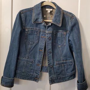 Ann Taylor LOFT Denim Jean Jacket - Blue - Size 8
